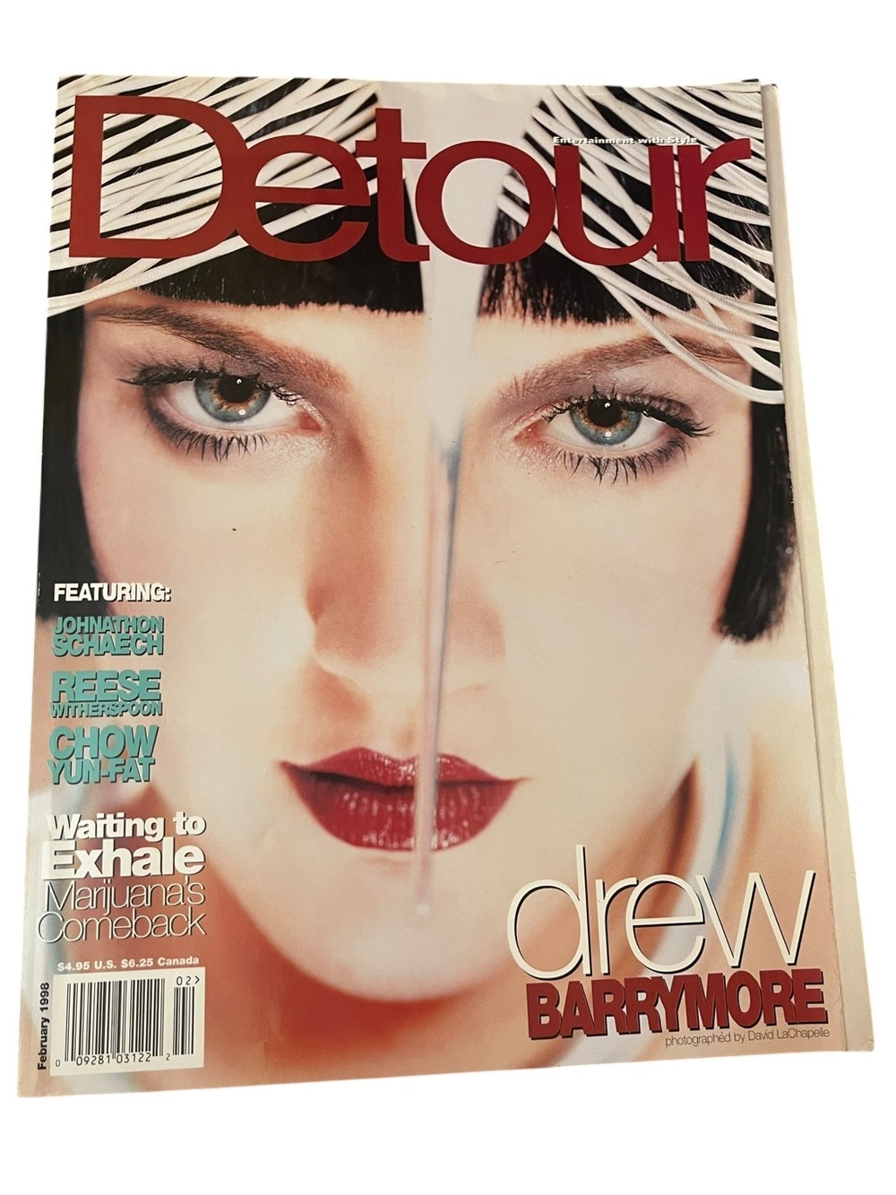 Vintage 90s Detour Magazine Drew Barrymore Cover David LaChapelle